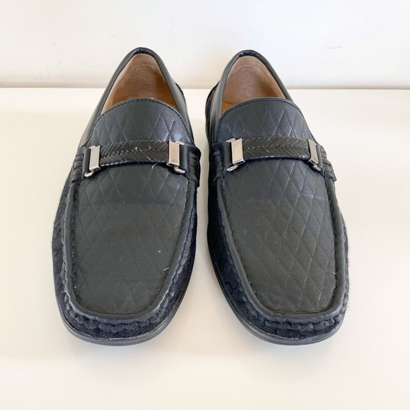 MG Shoes Black Driving Slip-On Men’s Loafers Size 7.5 - Picture 3 of 16